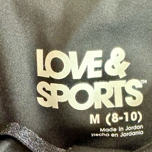Love & Sports Leggings with side pockets ~ Size M - Picture 3 of 4